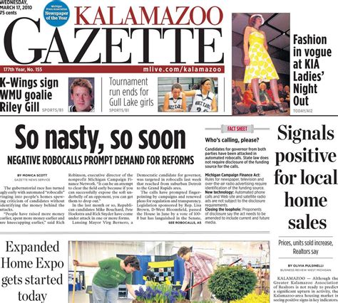 Kalamazoo gazette news - 